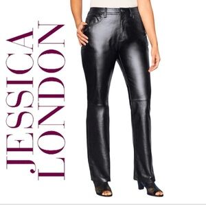 Jessica London 100% leather pants‎